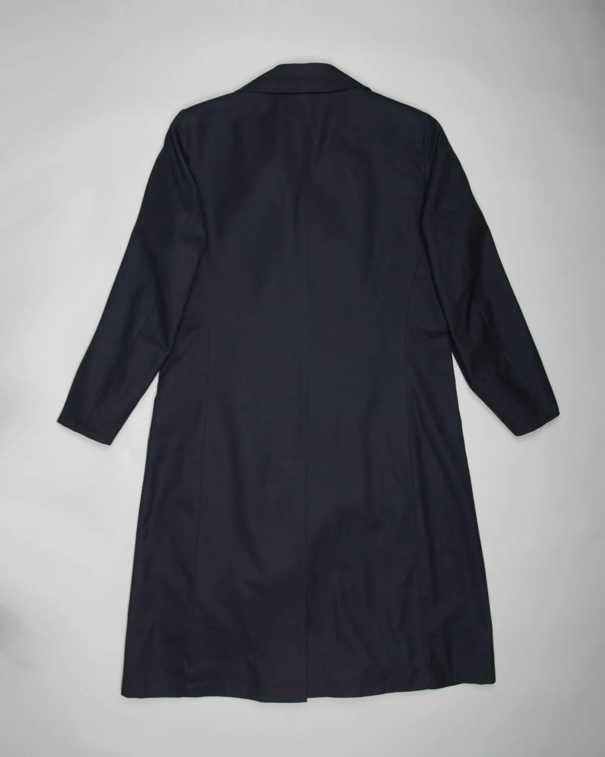 Tessuto bossi dark navy casual fit trench coat