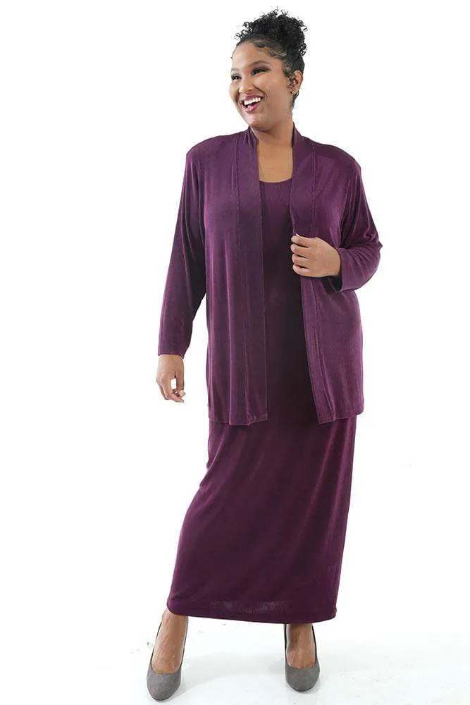 Vikki Vi Classic Boysenberry Kimono Jacket