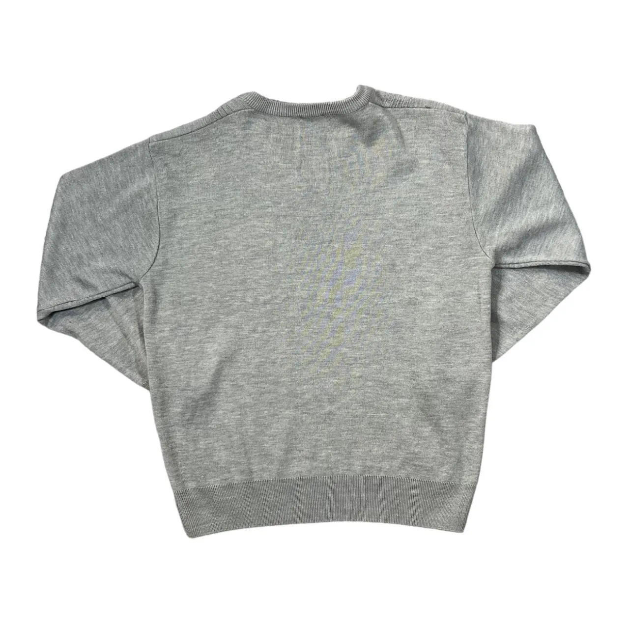 Vintage GABICCI Classic Grandad Patterned Acrylic Wool Knit V-Neck Sweater Jumper