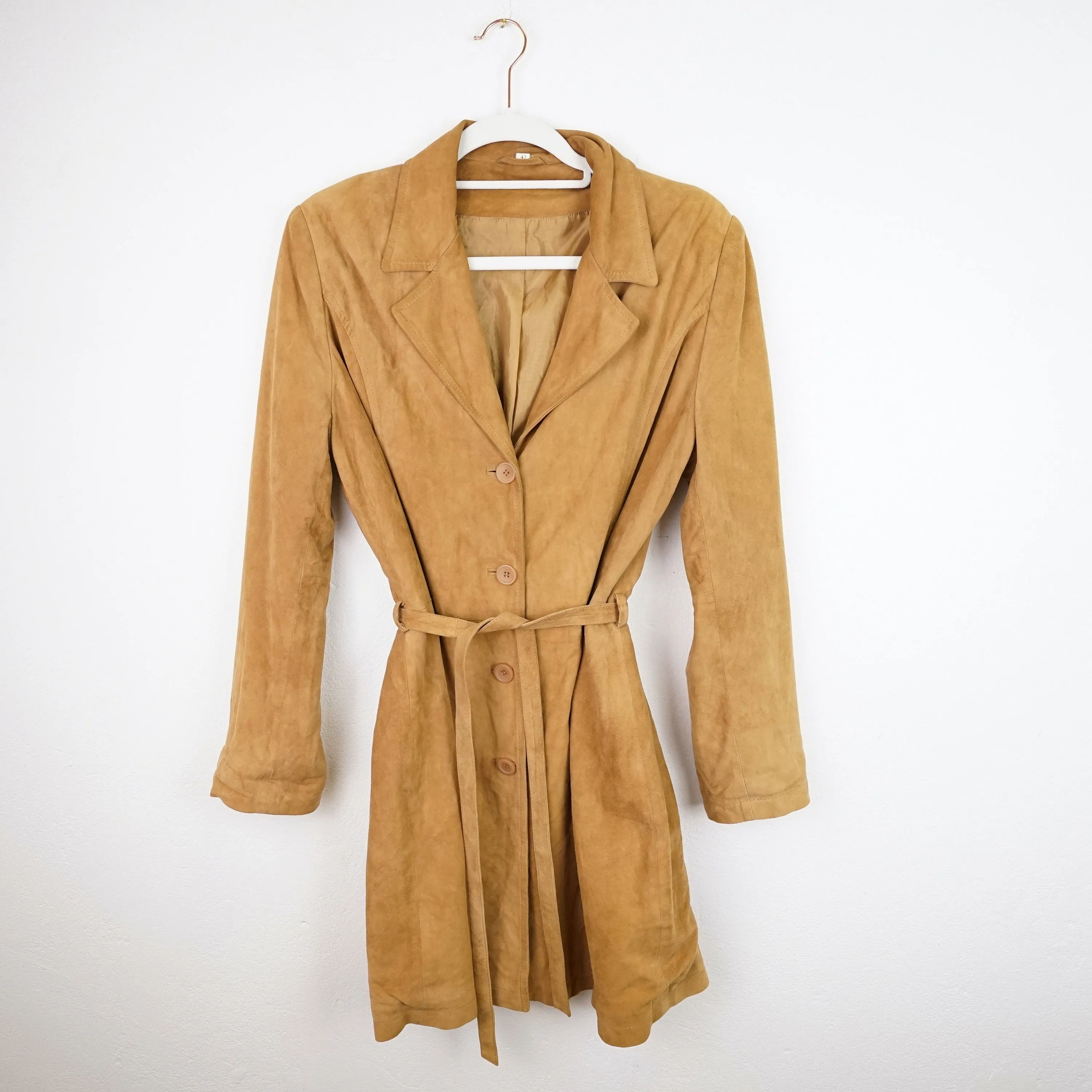 Vintage suede leather Dress size M