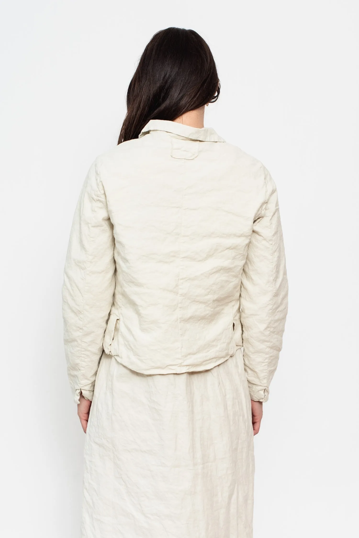 Wrinkled Jacket-Chalk